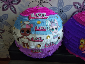 Піньята Лялька Лол полоски